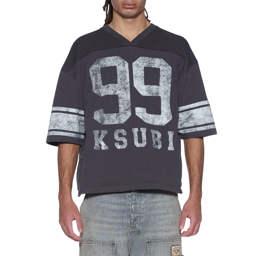 Ksubi Ksubi Halftime Ss Duke Jersey Charcoal