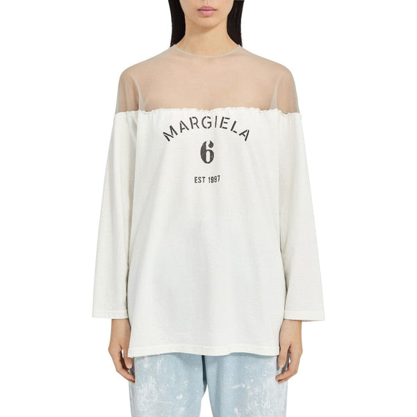 Mm6 Maison Margiela Mm6 Maison Margiela Mannequin Print Jersey Top