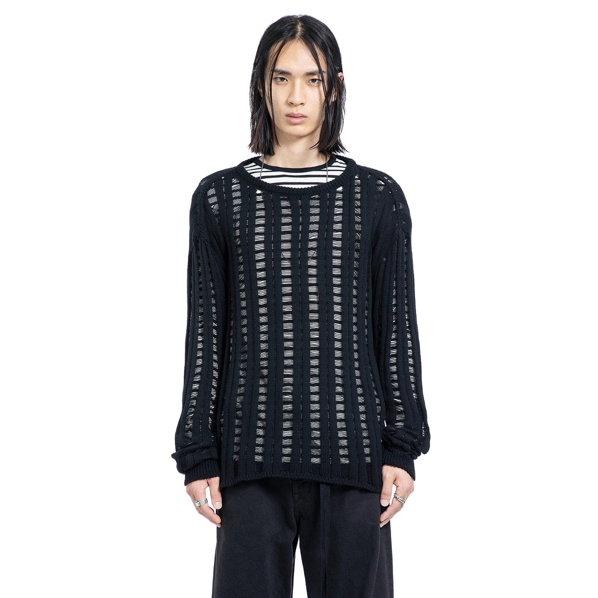 Ann Demeulemeester Ann Demeulemeester Danial Ladder Stitch Sweater