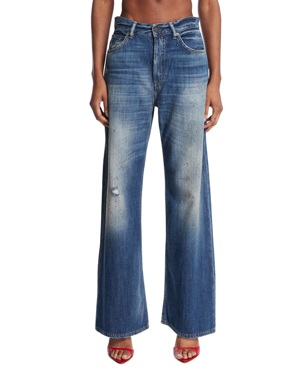 Acne Studios Acne Studios Jeans In Cotone Blu