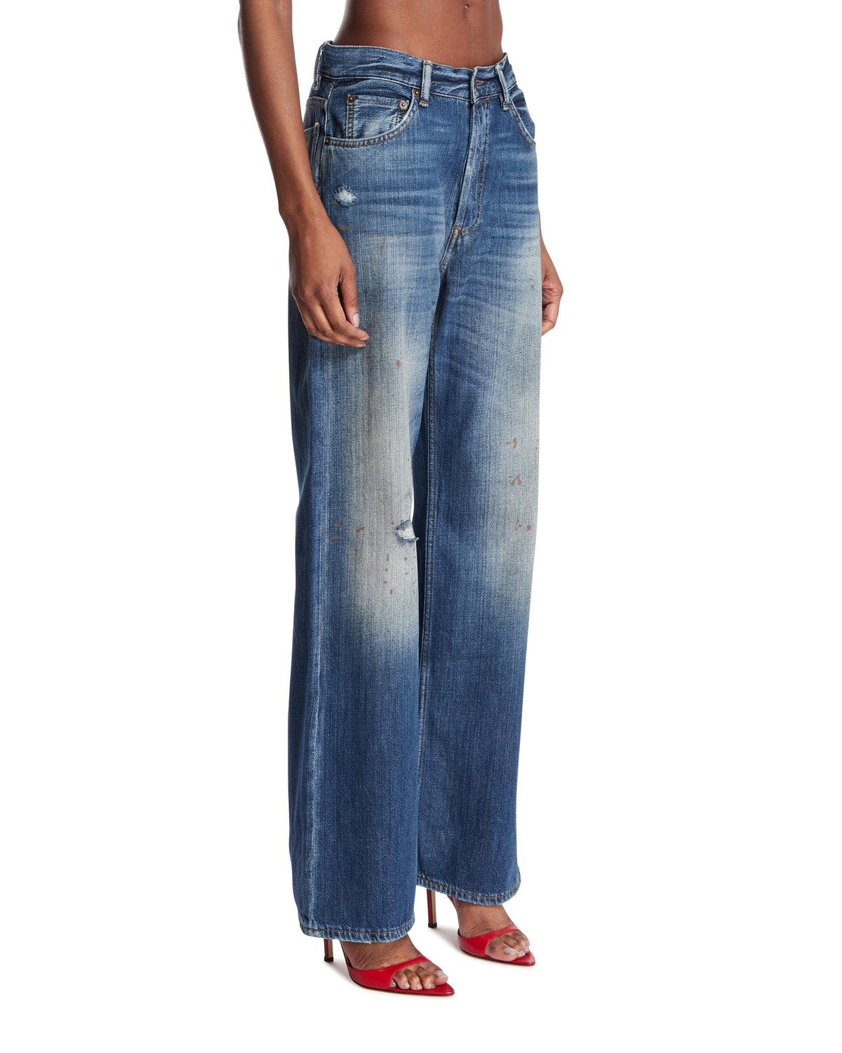 Acne Studios Acne Studios Jeans In Cotone Blu