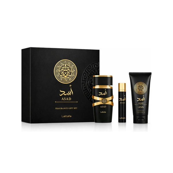 Lattafa Lattafa Asad 3 Piece 100ml Eau De Parfum