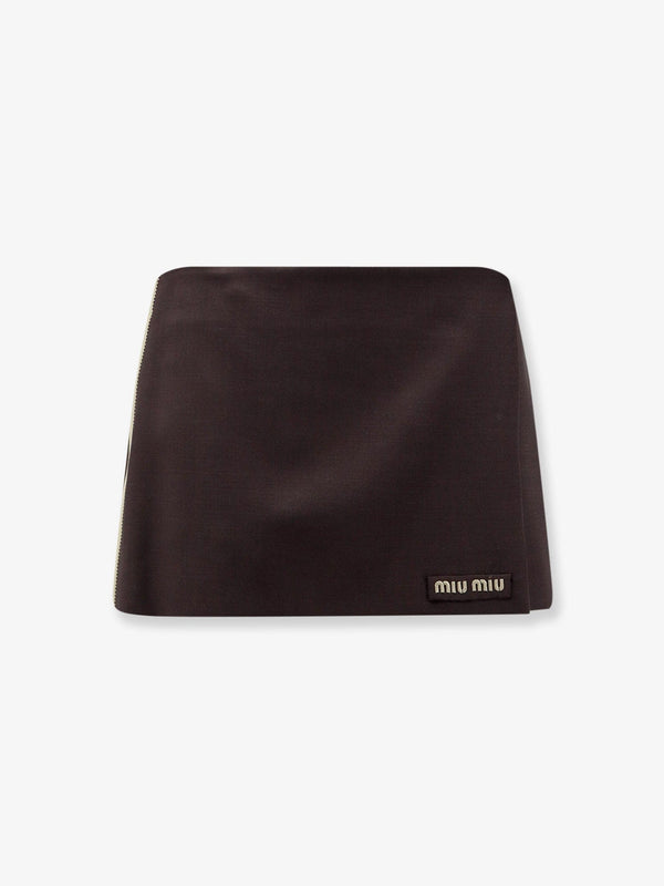 Miu Miu Miu Miu Mohair And Virgin Wool Mini Skirt