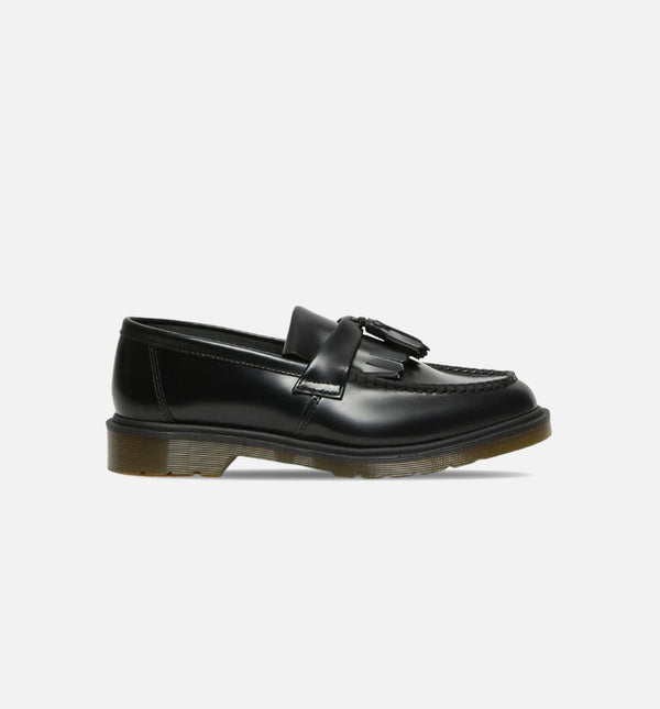 Dr. Martens Dr. Martens Adrian Yellow Stitch Leather Tassle Mens Loafers - Black