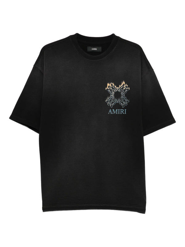 Amiri Amiri Ma Quad Flames Oversized T-Shirt