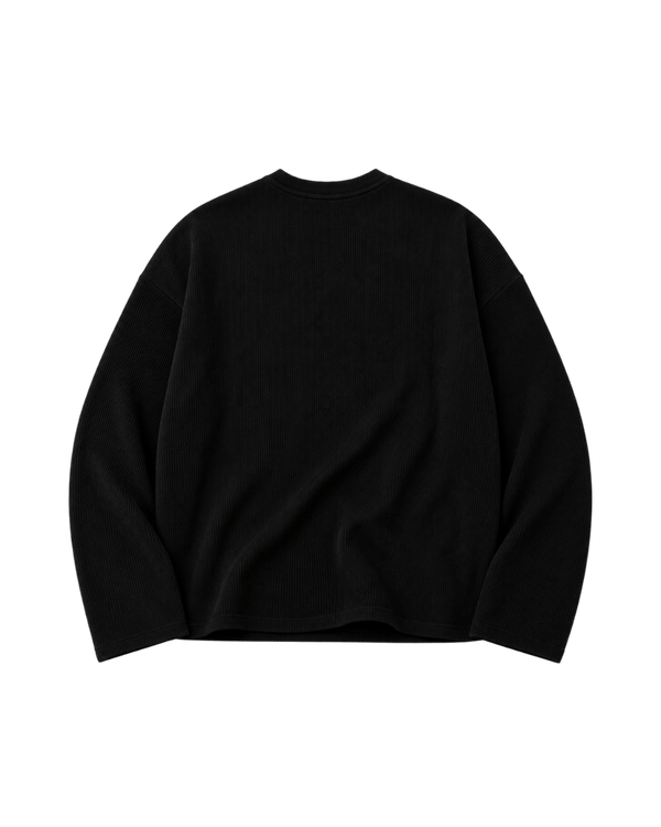 Hashway Hashway Eclipse Reaper Waffle Tee - Black