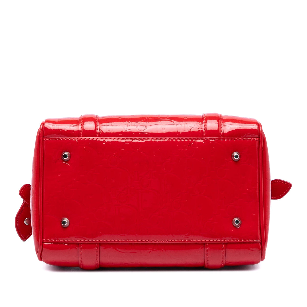 Dior Dior Oblique Patent Boston Bag