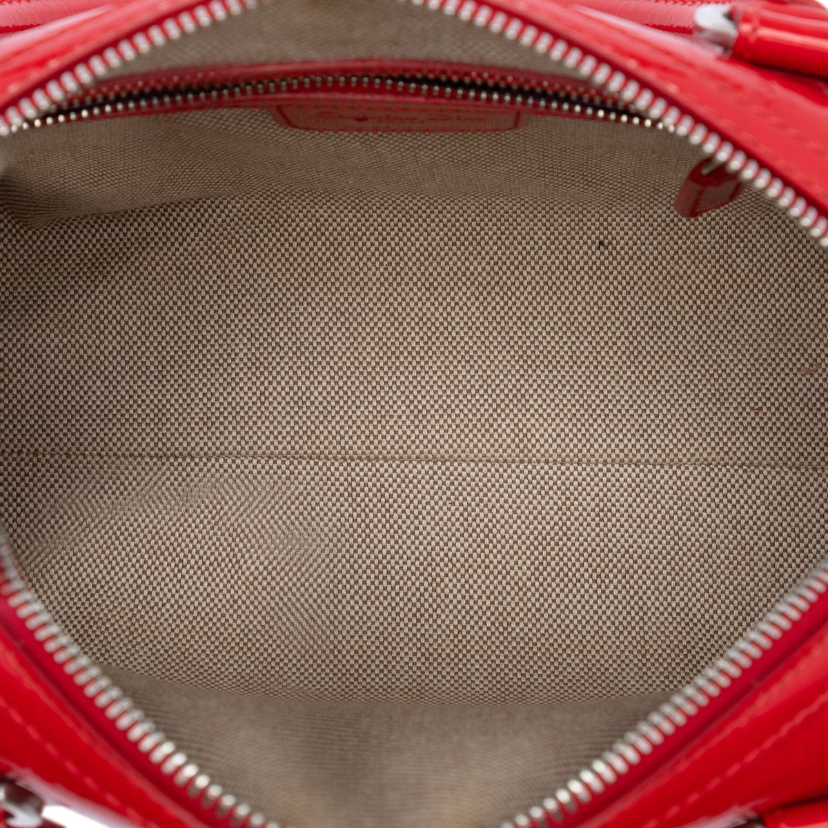 Dior Dior Oblique Patent Boston Bag