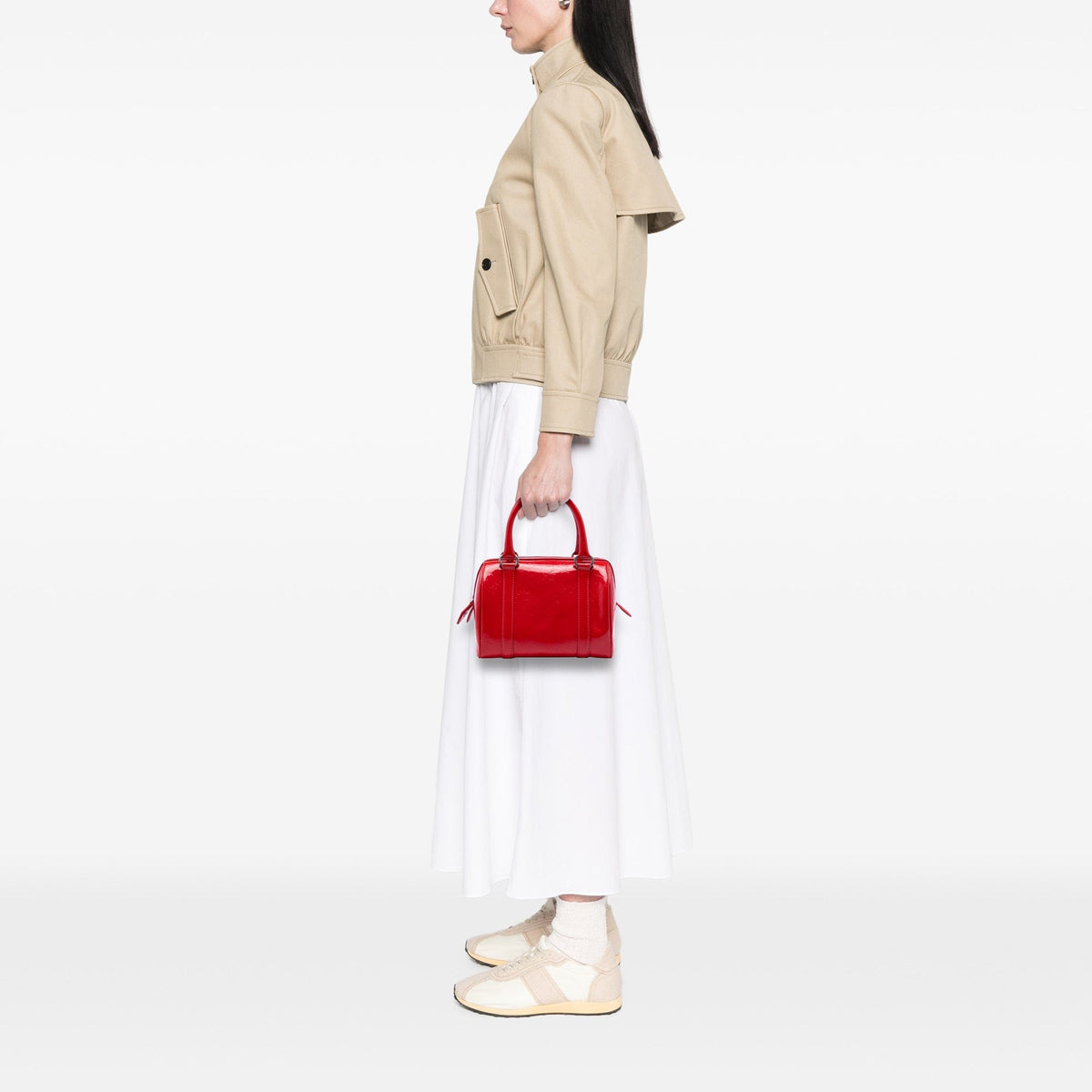 Dior Dior Oblique Patent Boston Bag