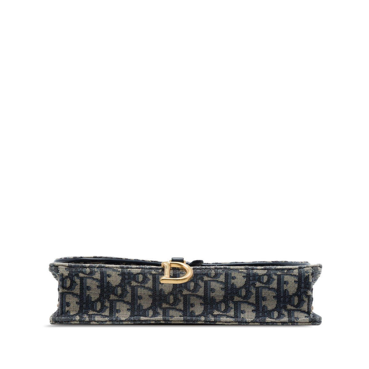 Dior Dior Oblique Canvas Saddle Pouch Wallet On Chain