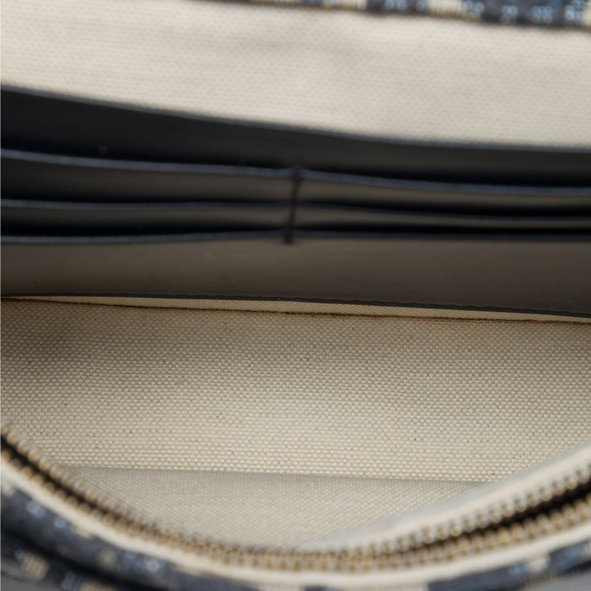 Dior Dior Oblique Canvas Saddle Pouch Wallet On Chain
