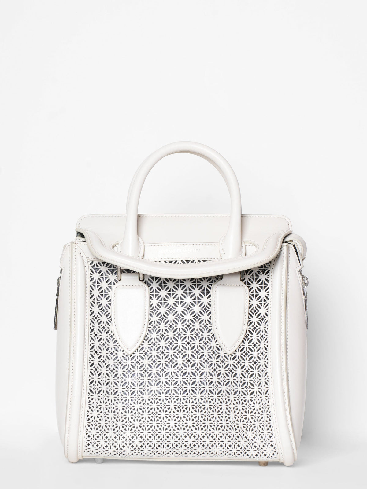 Alexander Mcqueen Alexander Mcqueen White Cutwork Handbag