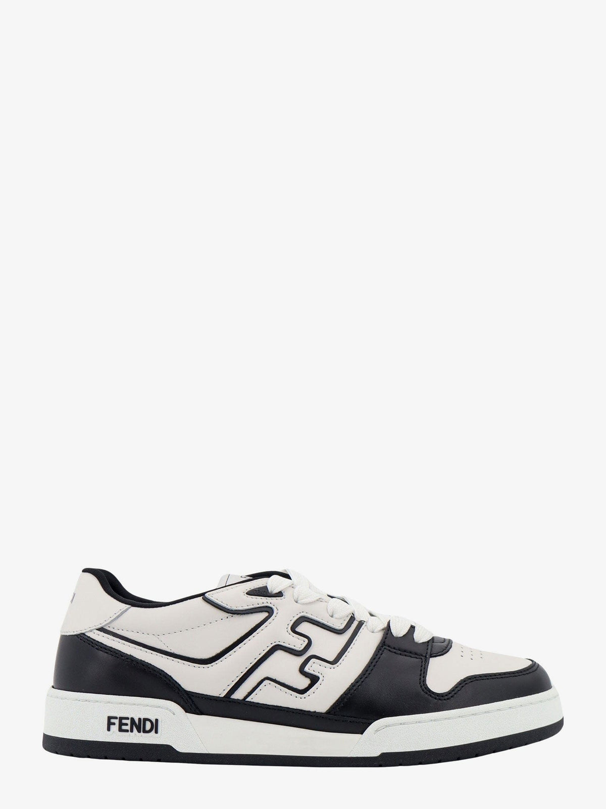 Fendi Fendi Leather Sneakers With Ff Lateral Logo