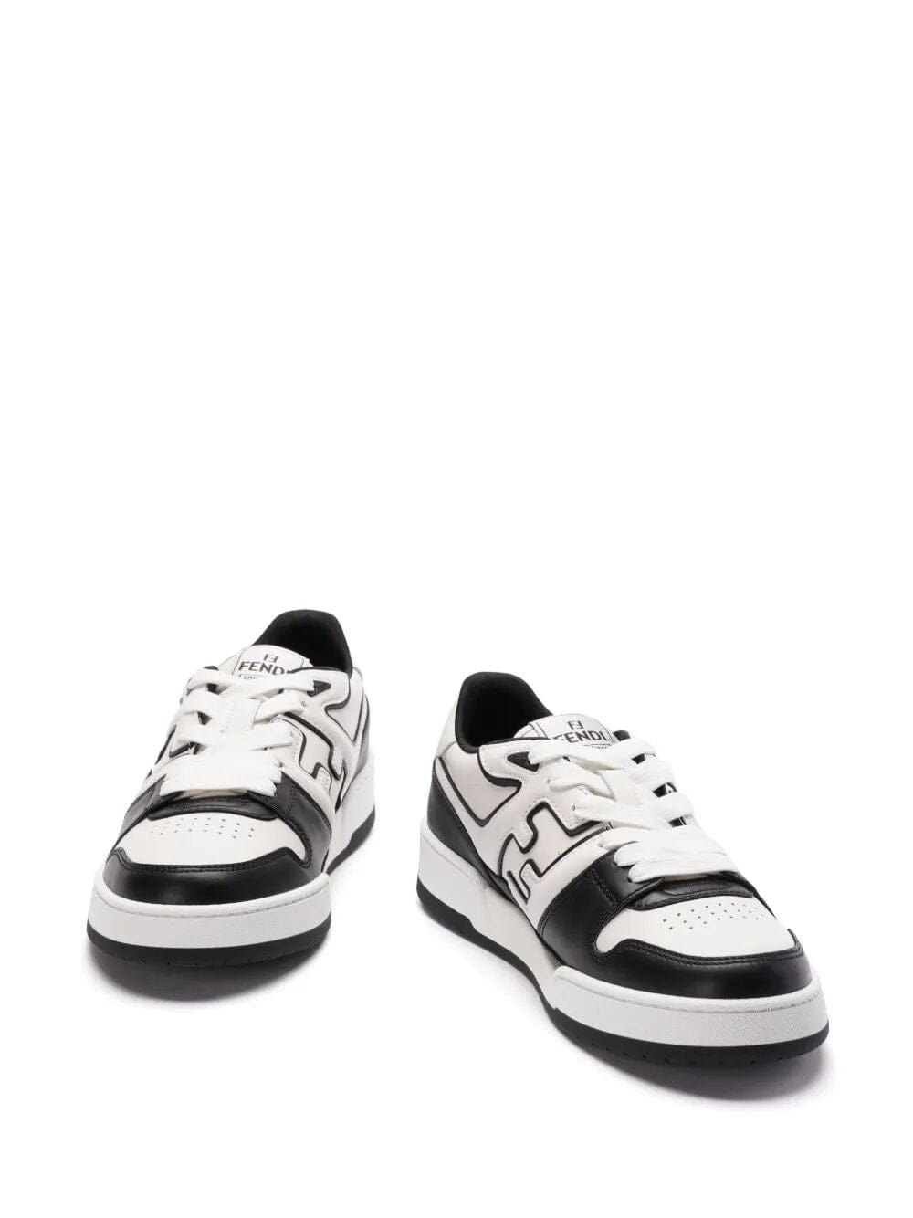 Fendi Fendi Leather Sneakers With Ff Lateral Logo