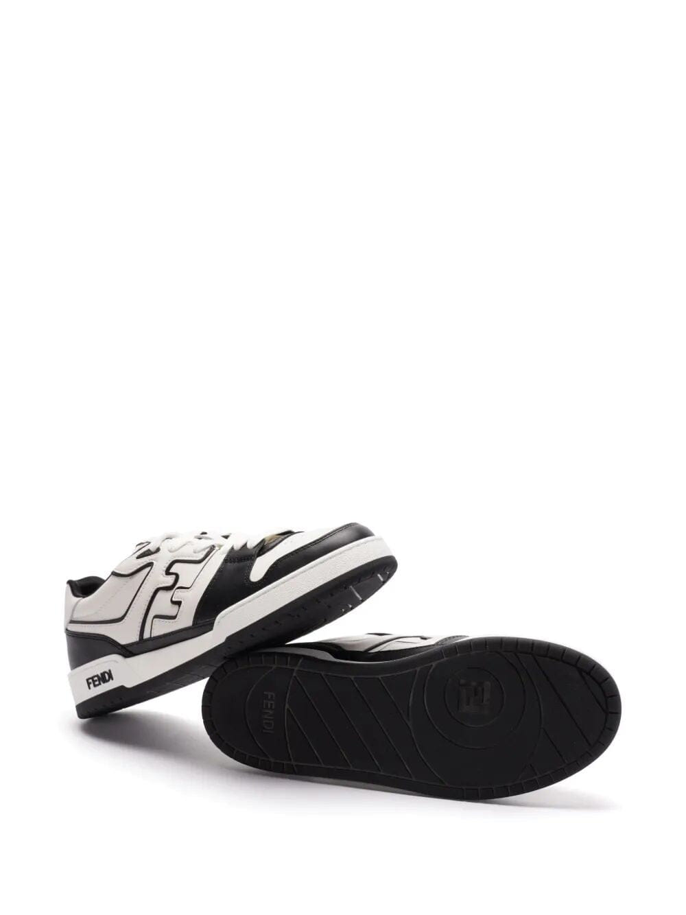 Fendi Fendi Leather Sneakers With Ff Lateral Logo