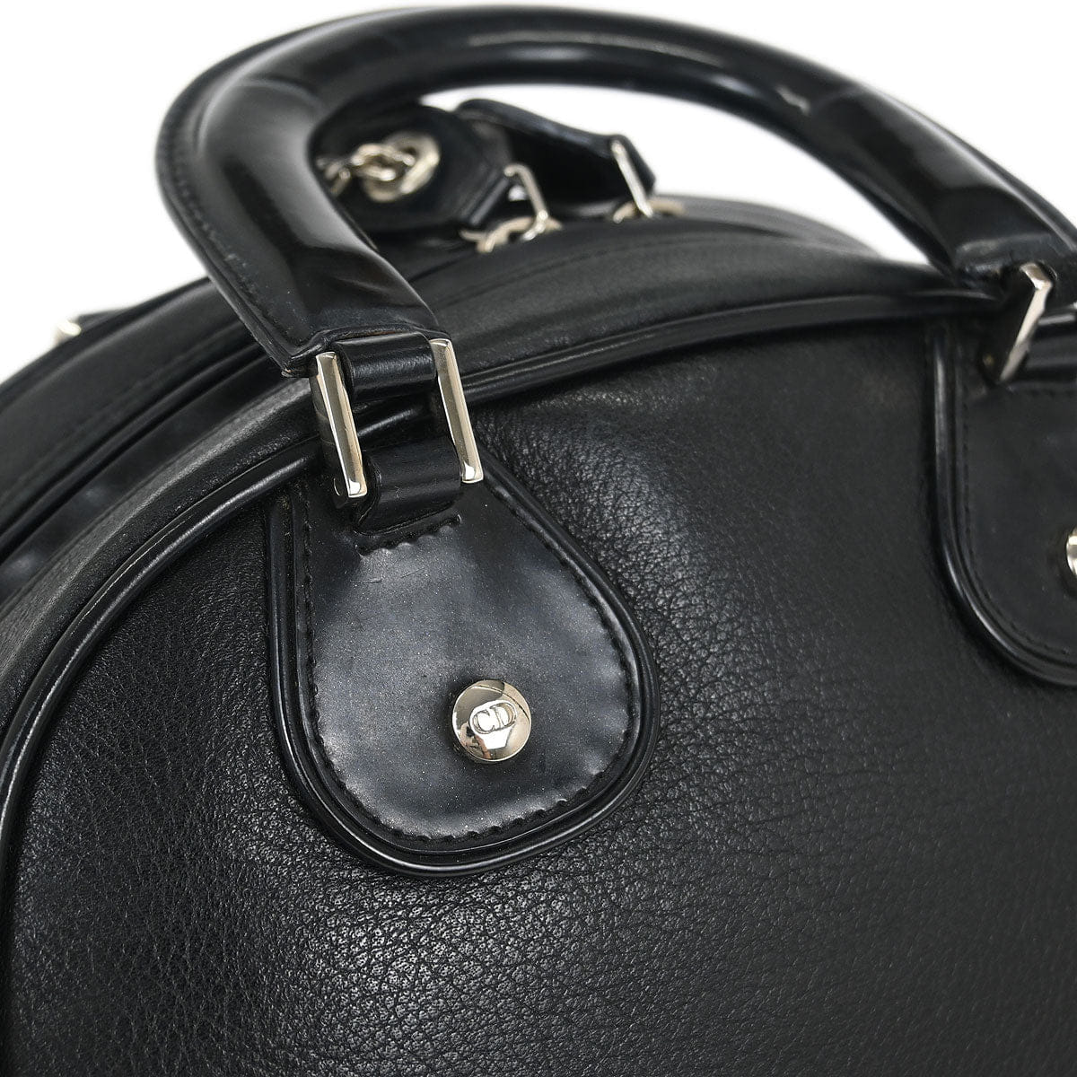 Christian Dior Christian Dior Black Gambler Dice Handbag