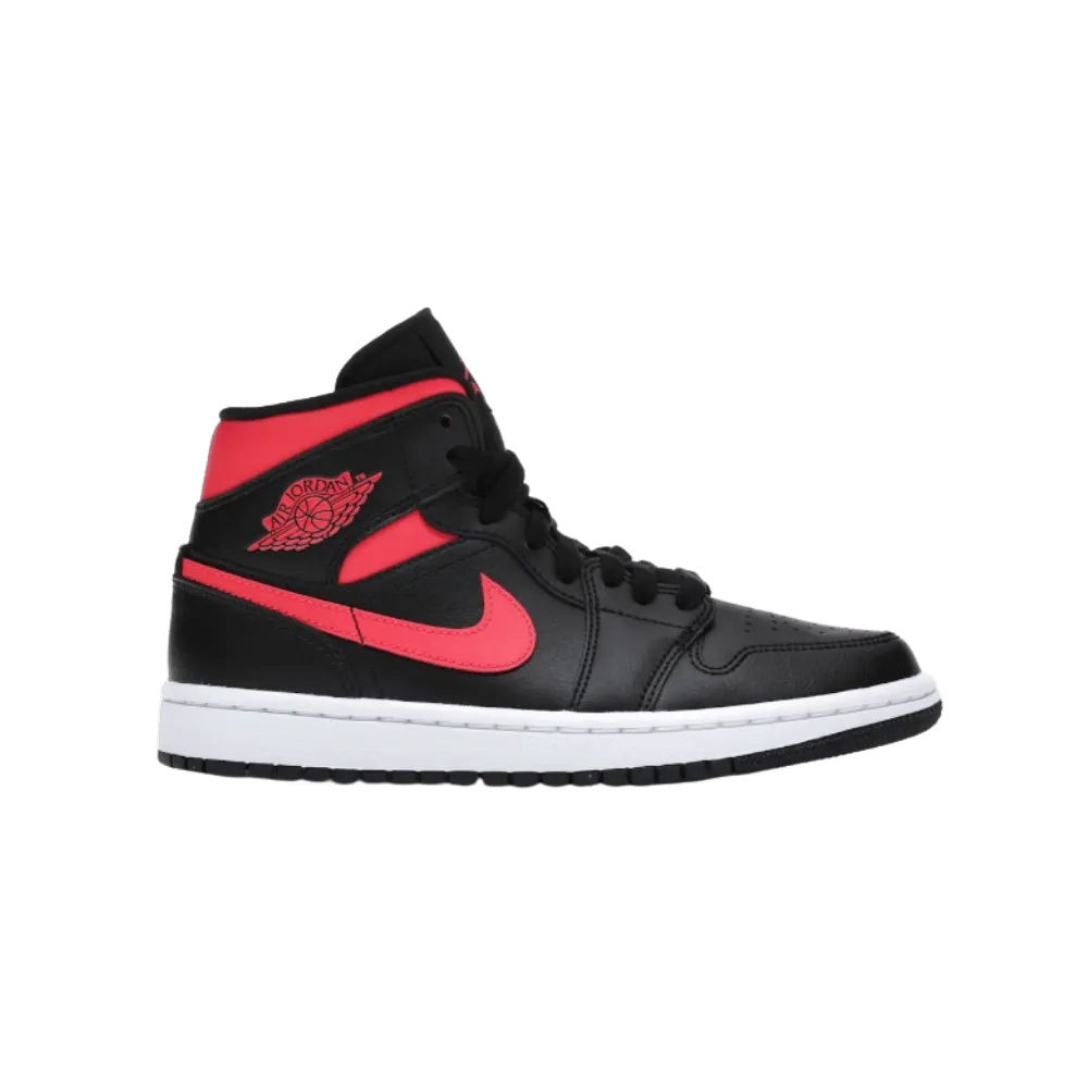 The Jordan 1 Mid 'Black Siren Red'