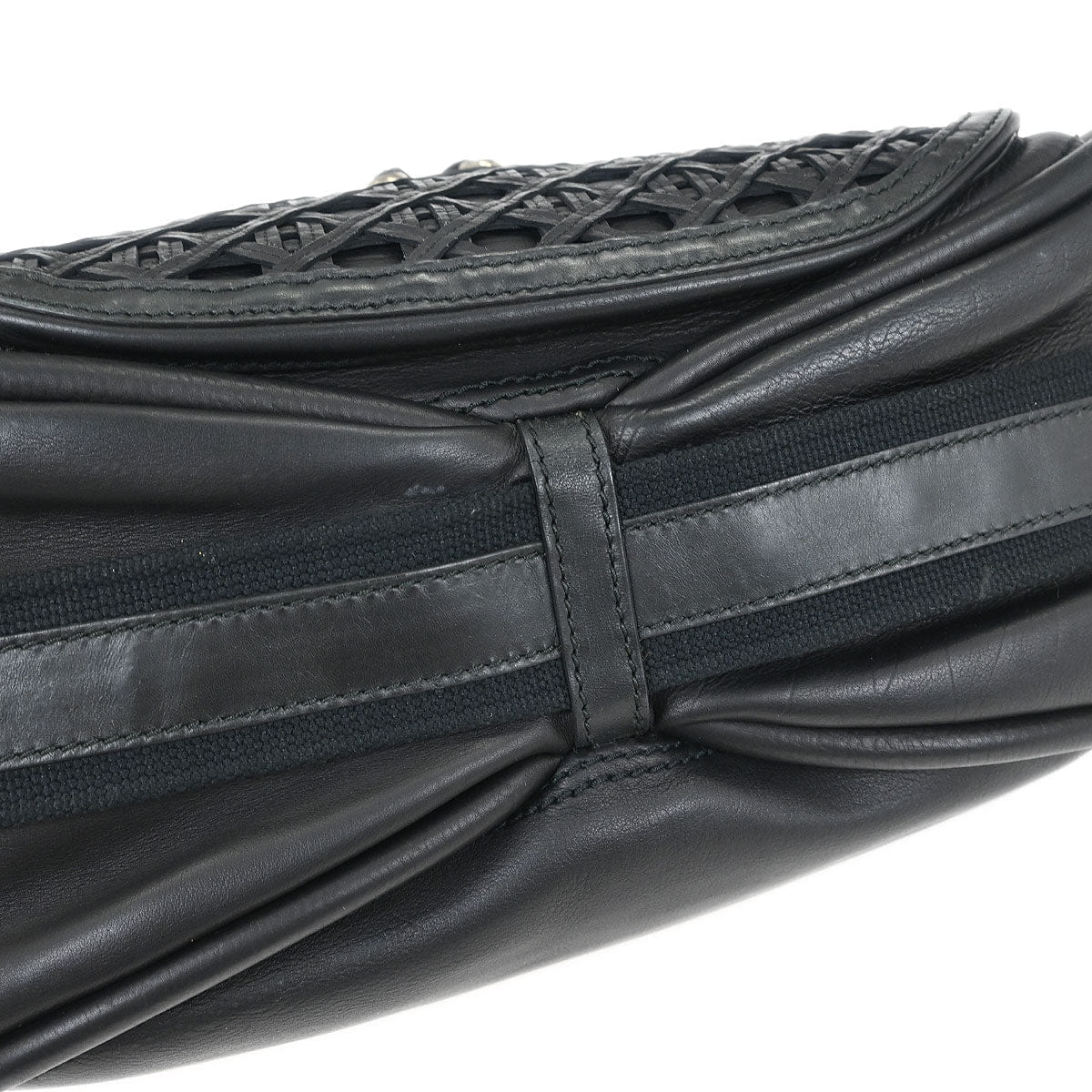 Christian Dior Christian Dior Black Leather Shoulder Bag