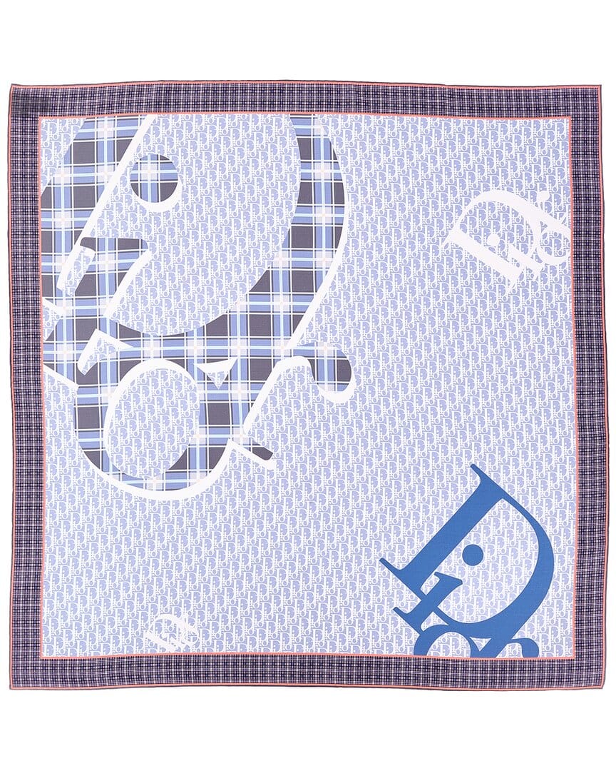 Dior Dior Infini Tartan Silk Scarf