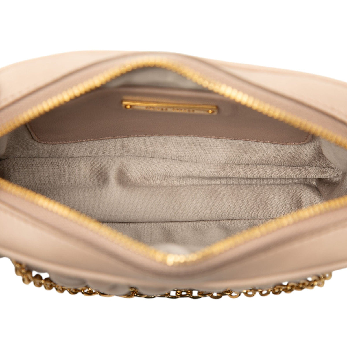 Miu Miu Miu Miu Matelasse Nappa Pouch With Chain