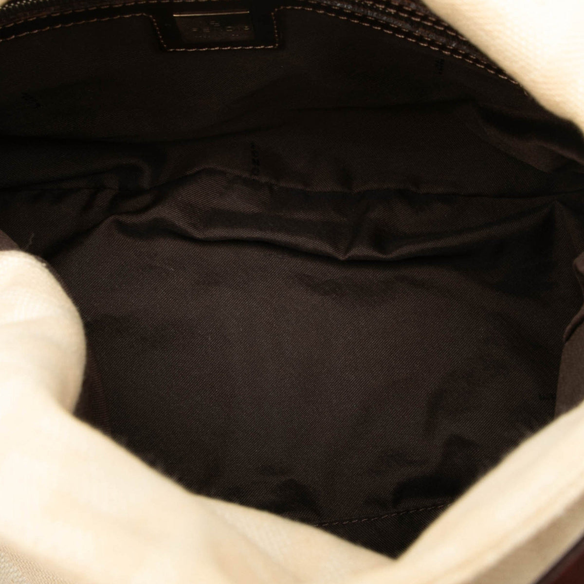 Fendi Fendi Zucca Canvas Double Flap Shoulder Bag