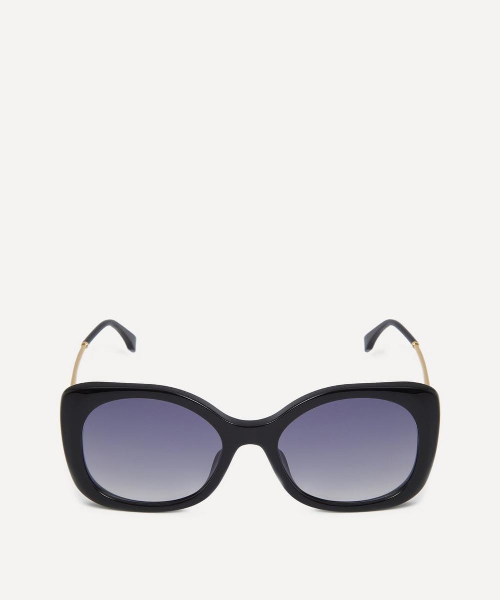 Fendi Fendigraphy Black Square Acetate Sunglasses