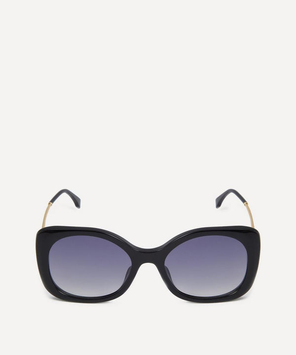 Fendi Fendigraphy Black Square Acetate Sunglasses