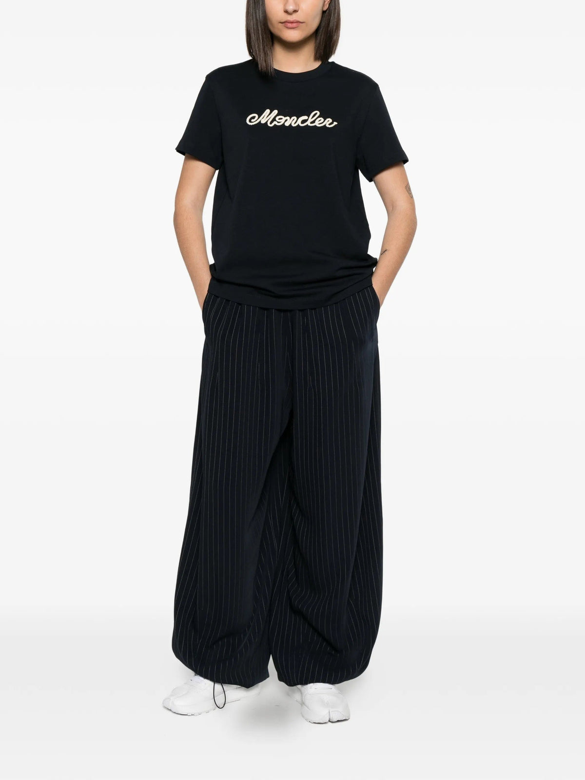 Moncler Moncler Logo - Embroidered T - Shirt
