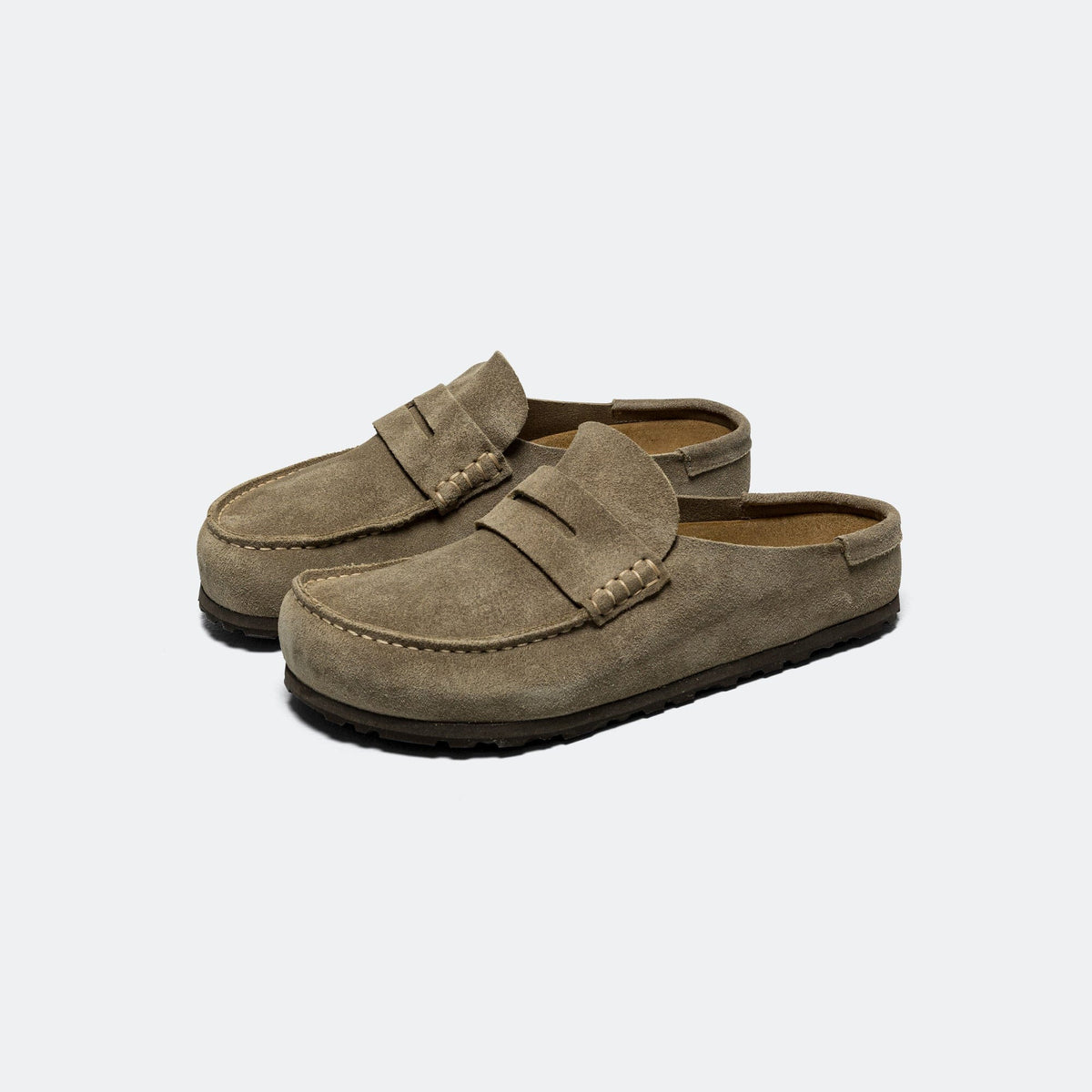 Birkenstock Birkenstock Naples Wrapped - Taupe Suede Leather