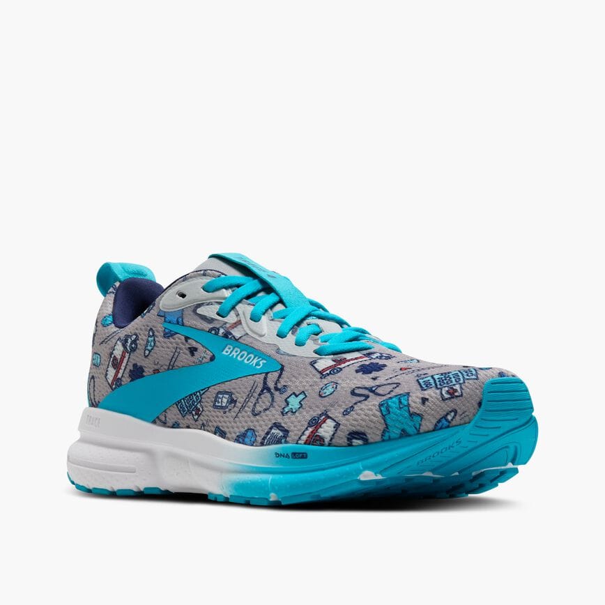 Brooks Brooks Trace 4 Grey/Blue/Red (Women's)
