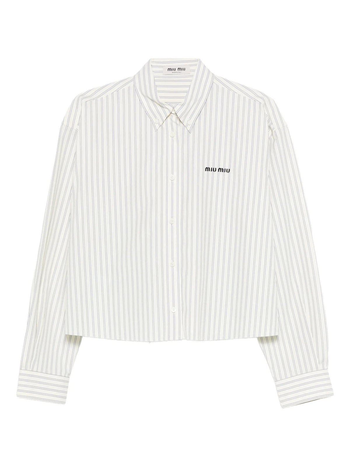 Miu Miu Miu Miu Striped Cotton Shirt