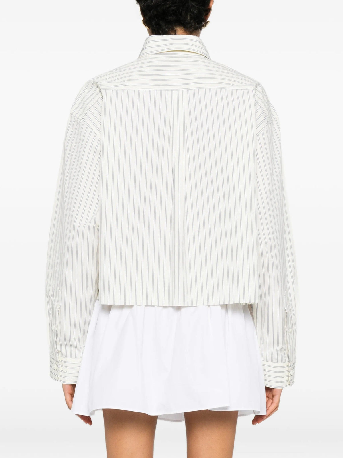 Miu Miu Miu Miu Striped Cotton Shirt