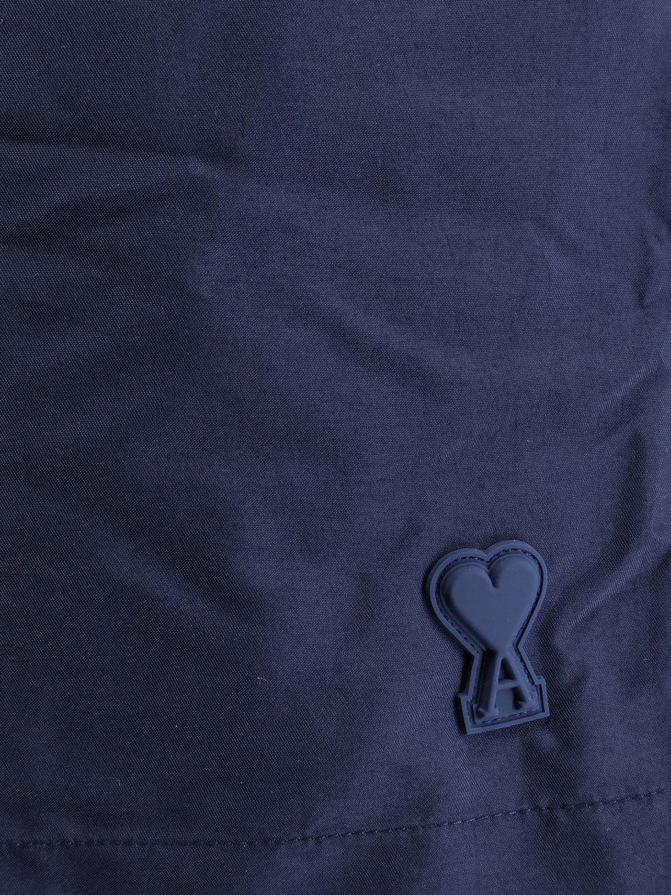 Ami Paris Ami Paris Nylon Swimsuit With Tone - On - Tone Logo Patch