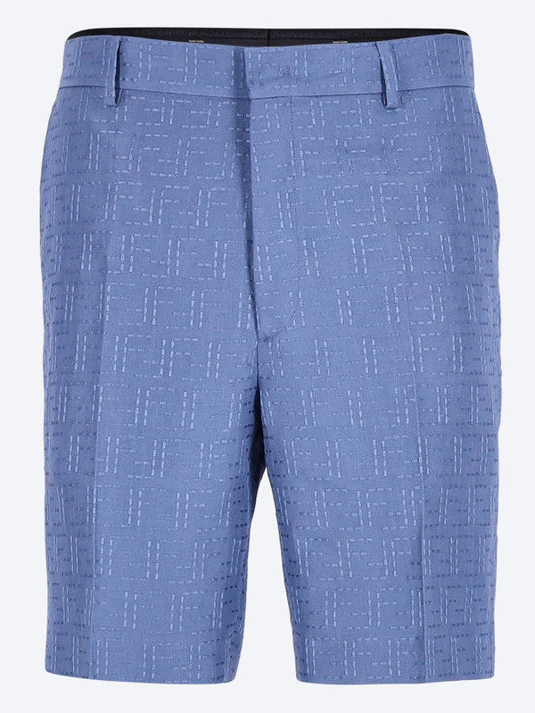Fendi Fendi Linen Ff Shorts