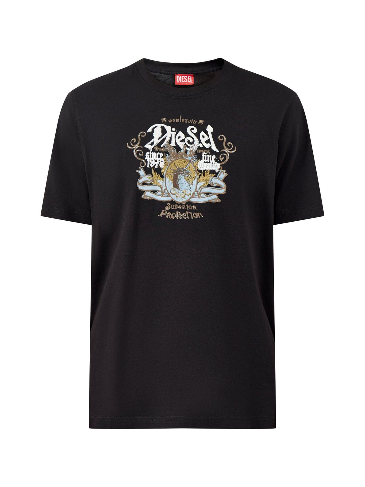Diesel Diesel Big Crest T - Shirt Black