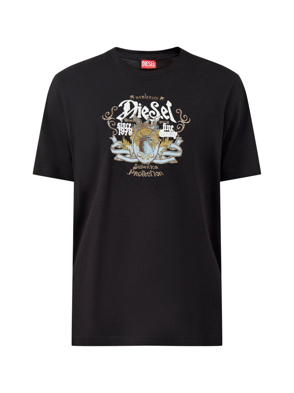 Diesel Diesel Big Crest T - Shirt Black