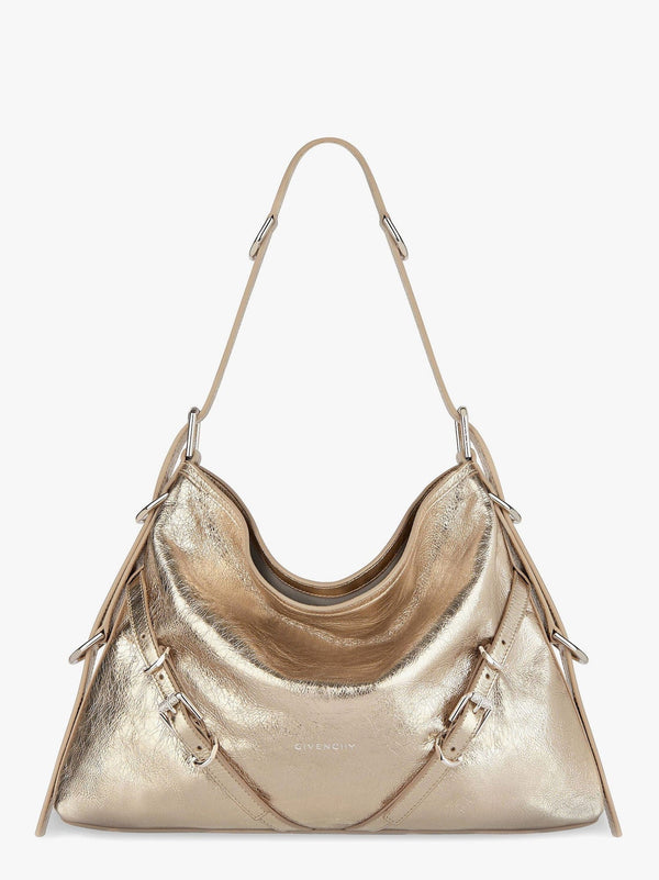 Givenchy Givenchy Voyou Metallized Leather Shoulder Bag