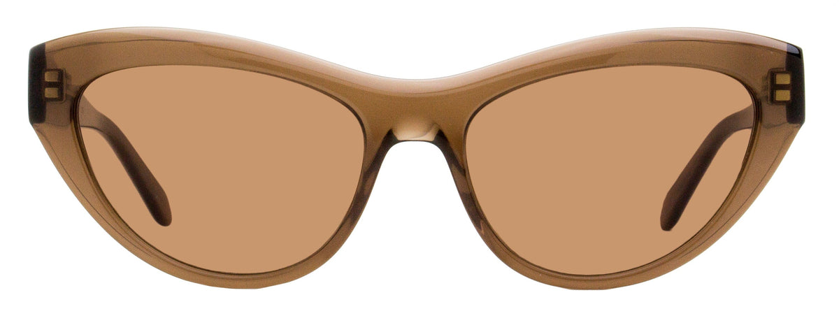 Ferragamo Ferragamo Cat Eye Sunglasses Sf1103s 232 Transparent Brown 55 Mm