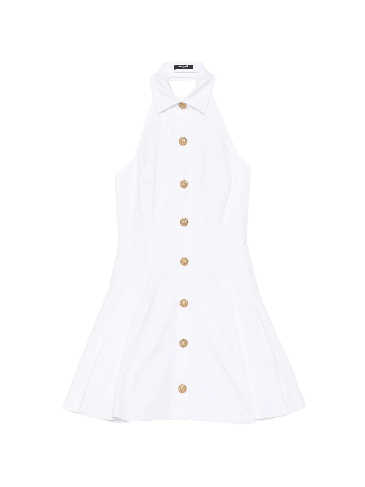 Balmain Balmain Buttoned Poplin Dress