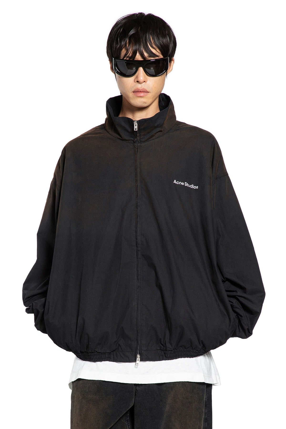 Acne Studios Acne Studios Washed Logo Zipper Jacket