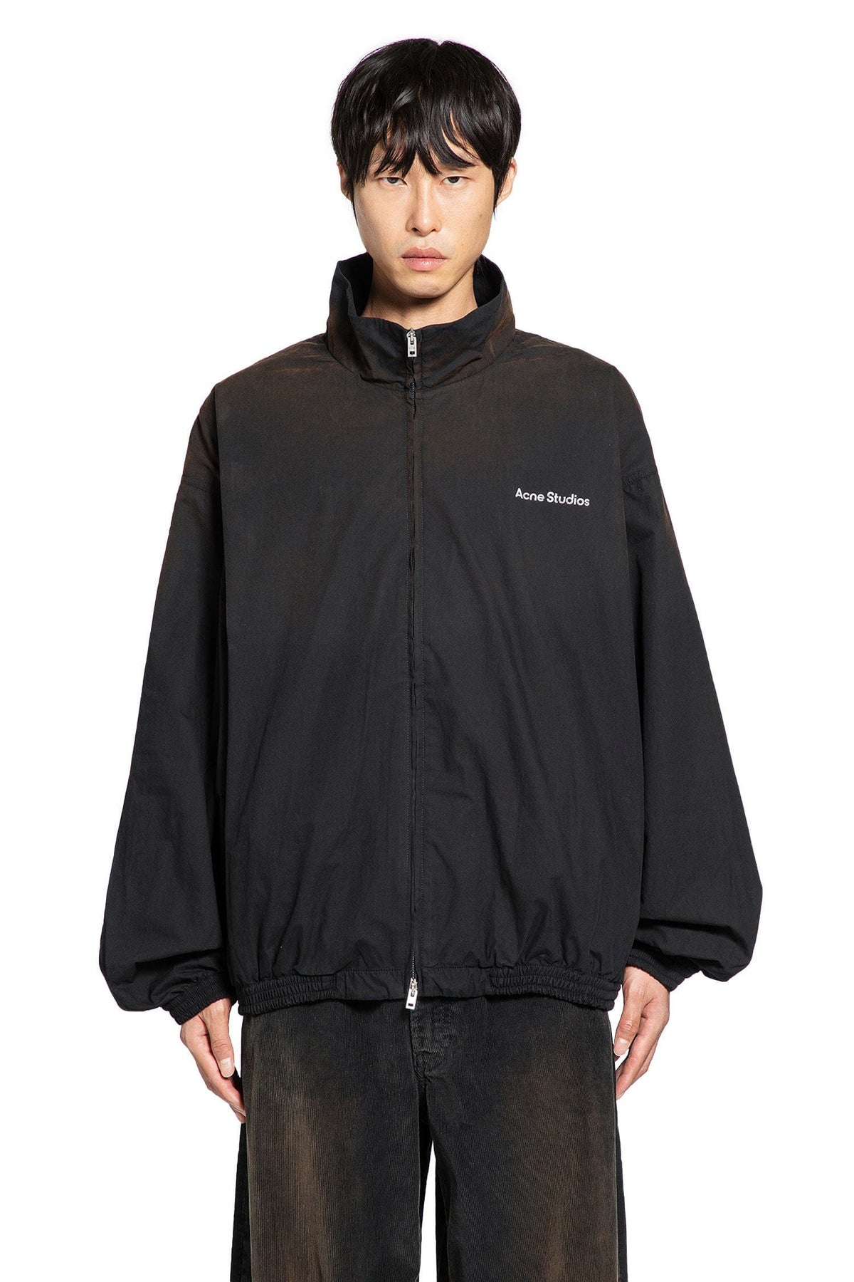 Acne Studios Acne Studios Washed Logo Zipper Jacket