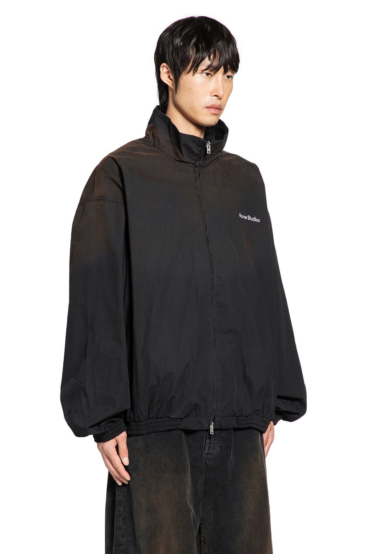 Acne Studios Acne Studios Washed Logo Zipper Jacket