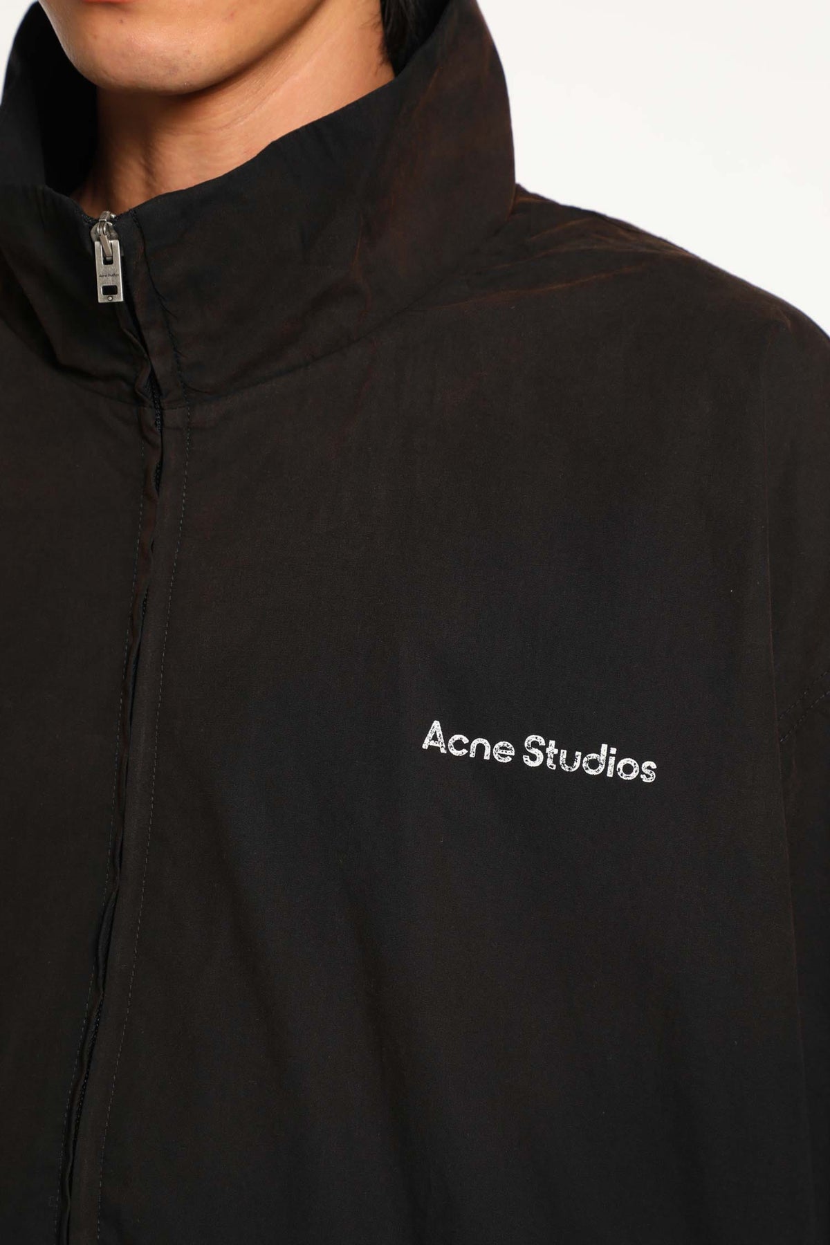 Acne Studios Acne Studios Washed Logo Zipper Jacket