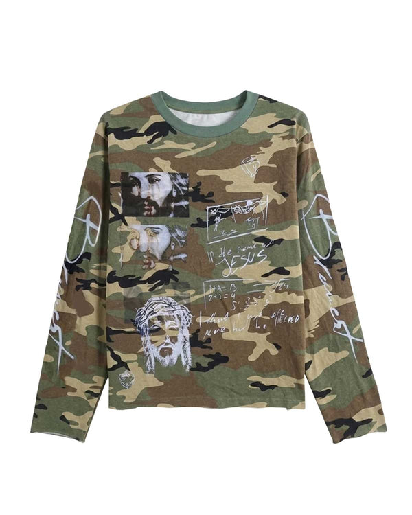 Bravest Studios Bravest Studios Shepherd Ls T-Shirt Camo Green