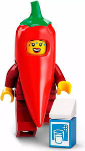 Lego Lego Minifig Chili Costume Fan, Series 22 Col22 - 2