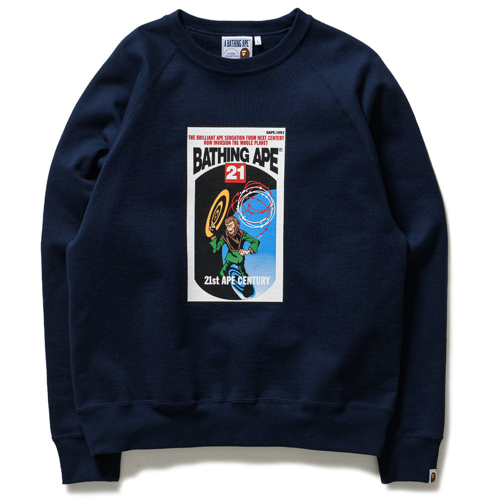 A Bathing Ape A Bathing Ape Relaxed Fit Crewneck - Navy