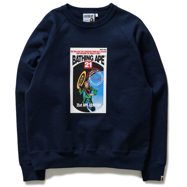A Bathing Ape A Bathing Ape Relaxed Fit Crewneck - Navy