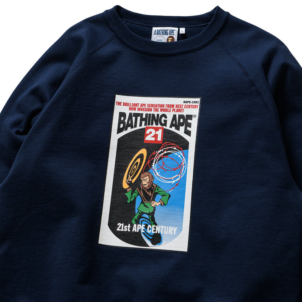 A Bathing Ape A Bathing Ape Relaxed Fit Crewneck - Navy