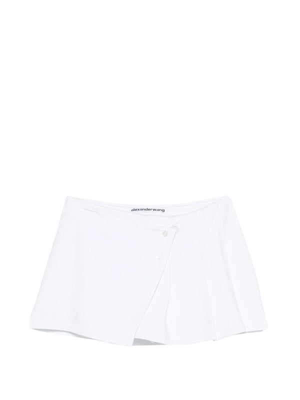 Alexander Wang Alexander Wang Pleated Wrap Mini Skirt