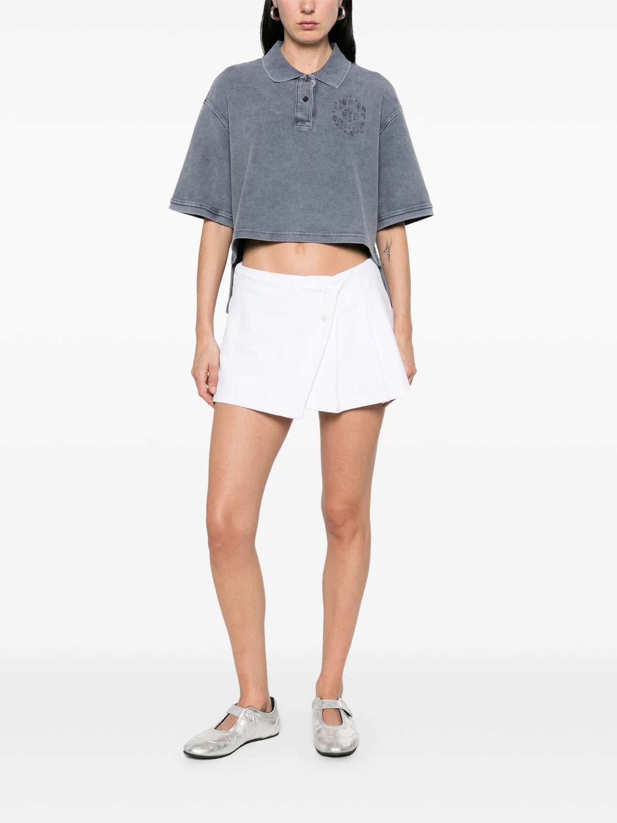 Alexander Wang Alexander Wang Pleated Wrap Mini Skirt